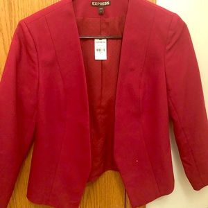 Red express blazer